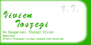 vivien toszegi business card
